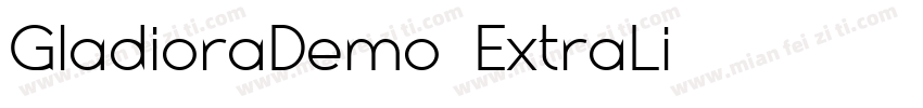 GladioraDemo-ExtraLi字体转换