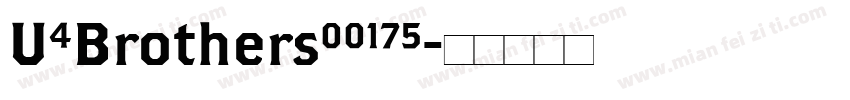 U4Brothers00175字体转换