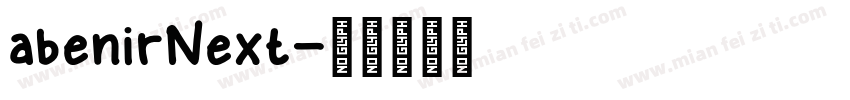 abenirNext字体转换