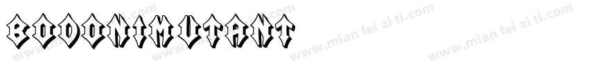 BodoniMutant字体转换