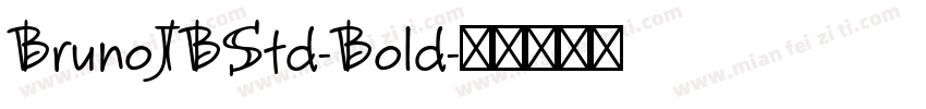 BrunoJBStd-Bold字体转换