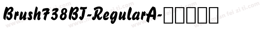 Brush738BT-RegularA字体转换