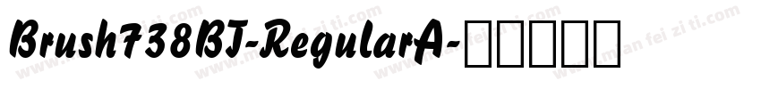Brush738BT-RegularA字体转换