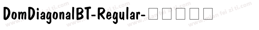 DomDiagonalBT-Regular字体转换