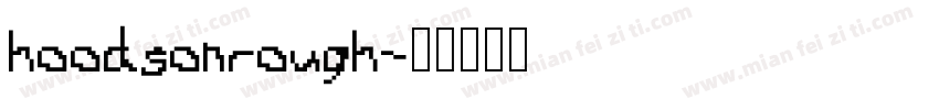 hoodsonrough字体转换