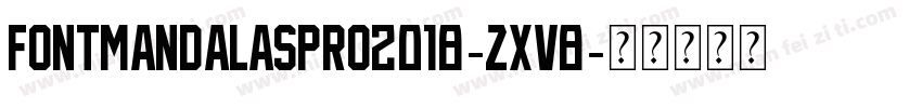 FontMandalasPro2018-ZxV8字体转换