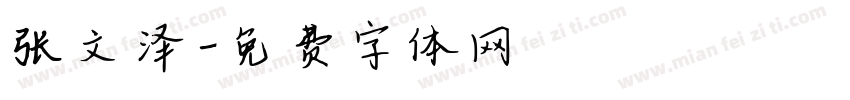 张文泽字体转换