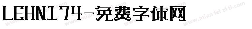 LEHN174字体转换