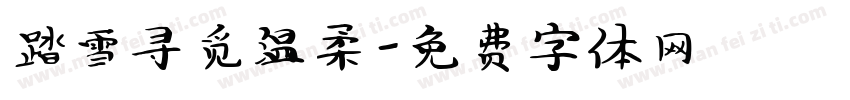 踏雪寻觅温柔字体转换