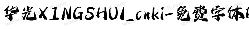 华光XINGSHU1_cnki字体转换