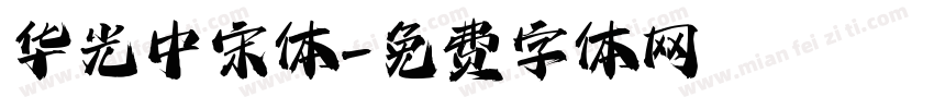 华光中宋体字体转换