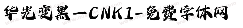 华光变黑—CNKI字体转换