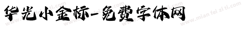 华光小金标字体转换
