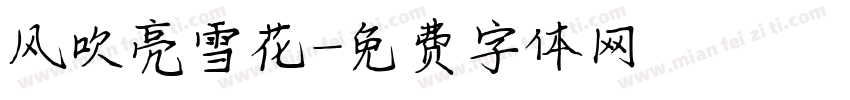 风吹亮雪花字体转换