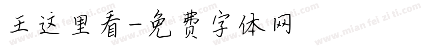王这里看字体转换
