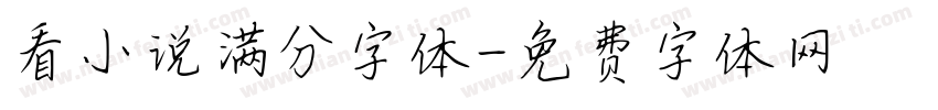看小说满分字体字体转换