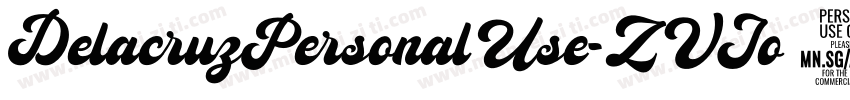 DelacruzPersonalUse-ZVJo3字体转换