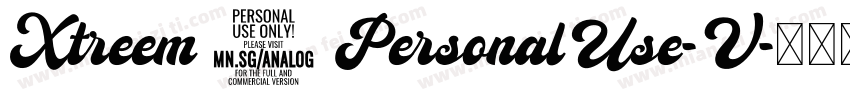 Xtreem2PersonalUse-V字体转换