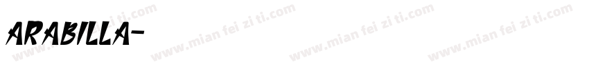 arabilla字体转换