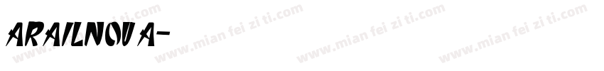 arailnova字体转换