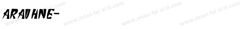 aravhne字体转换