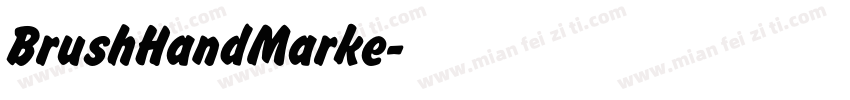 BrushHandMarke字体转换