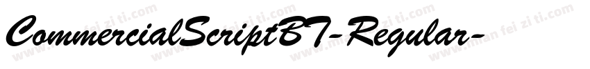 CommercialScriptBT-Regular字体转换