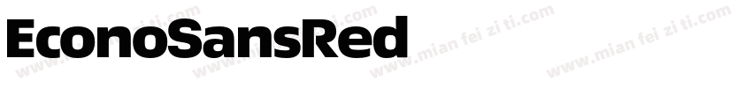 EconoSansRed字体转换