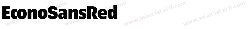EconoSansRed字体转换
