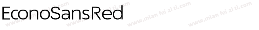 EconoSansRed字体转换