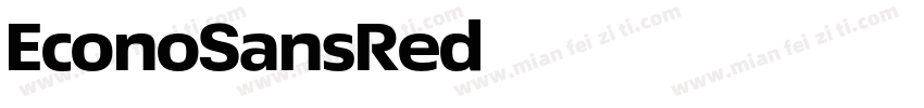 EconoSansRed字体转换