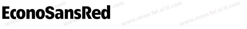 EconoSansRed字体转换