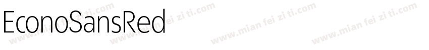 EconoSansRed字体转换