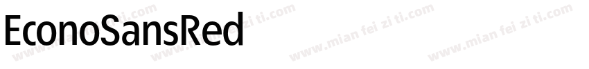 EconoSansRed字体转换