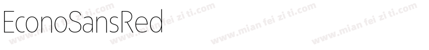 EconoSansRed字体转换
