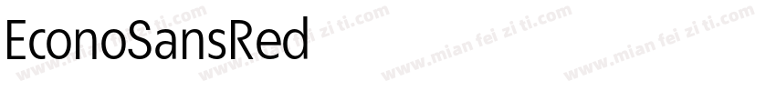EconoSansRed字体转换