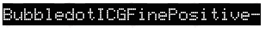 BubbledotICGFinePositive字体转换