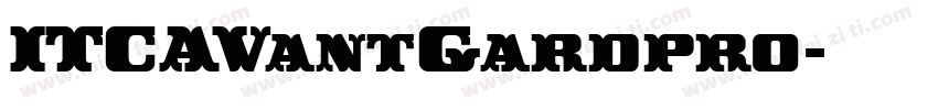 ITCAVantGardpro字体转换