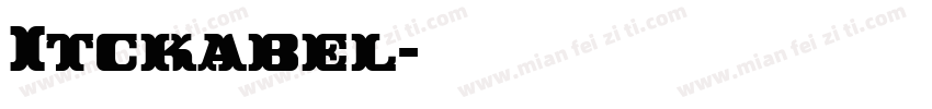 Itckabel字体转换