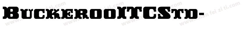 BuckerooITCStd字体转换