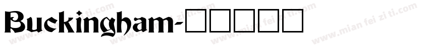 Buckingham字体转换