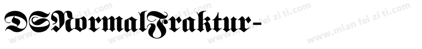 DSNormalFraktur字体转换