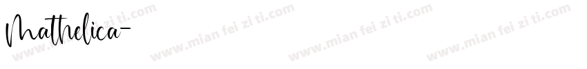 Mathelica字体转换