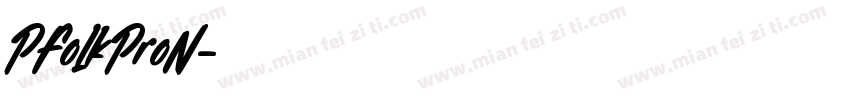 PFolkProN字体转换