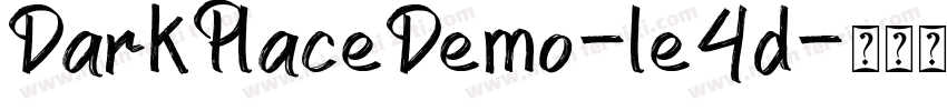 DarkPlaceDemo-le4d字体转换