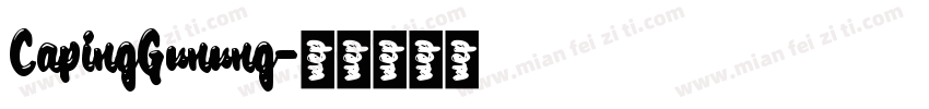 CapingGunung字体转换