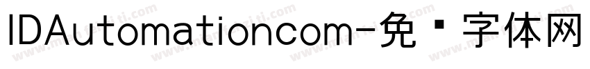 IDAutomationcom字体转换