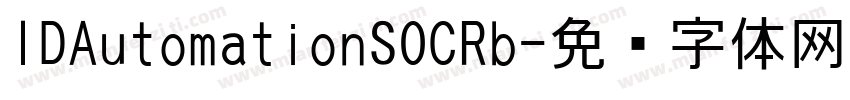 IDAutomationSOCRb字体转换