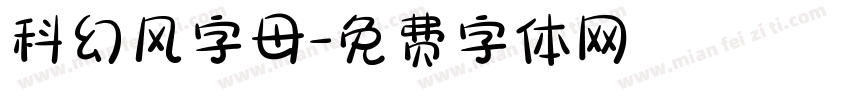 科幻风字母字体转换