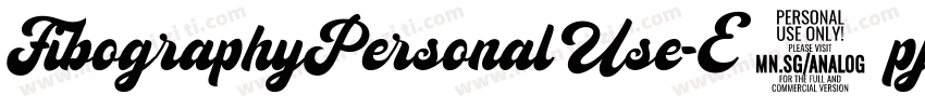 FibographyPersonalUse-E6pj字体转换